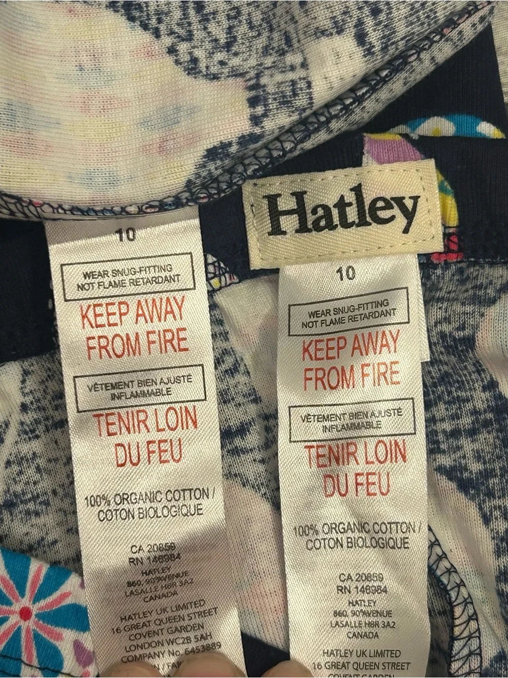 Hatley Hot air ballon pajamas size 10 girls NWT